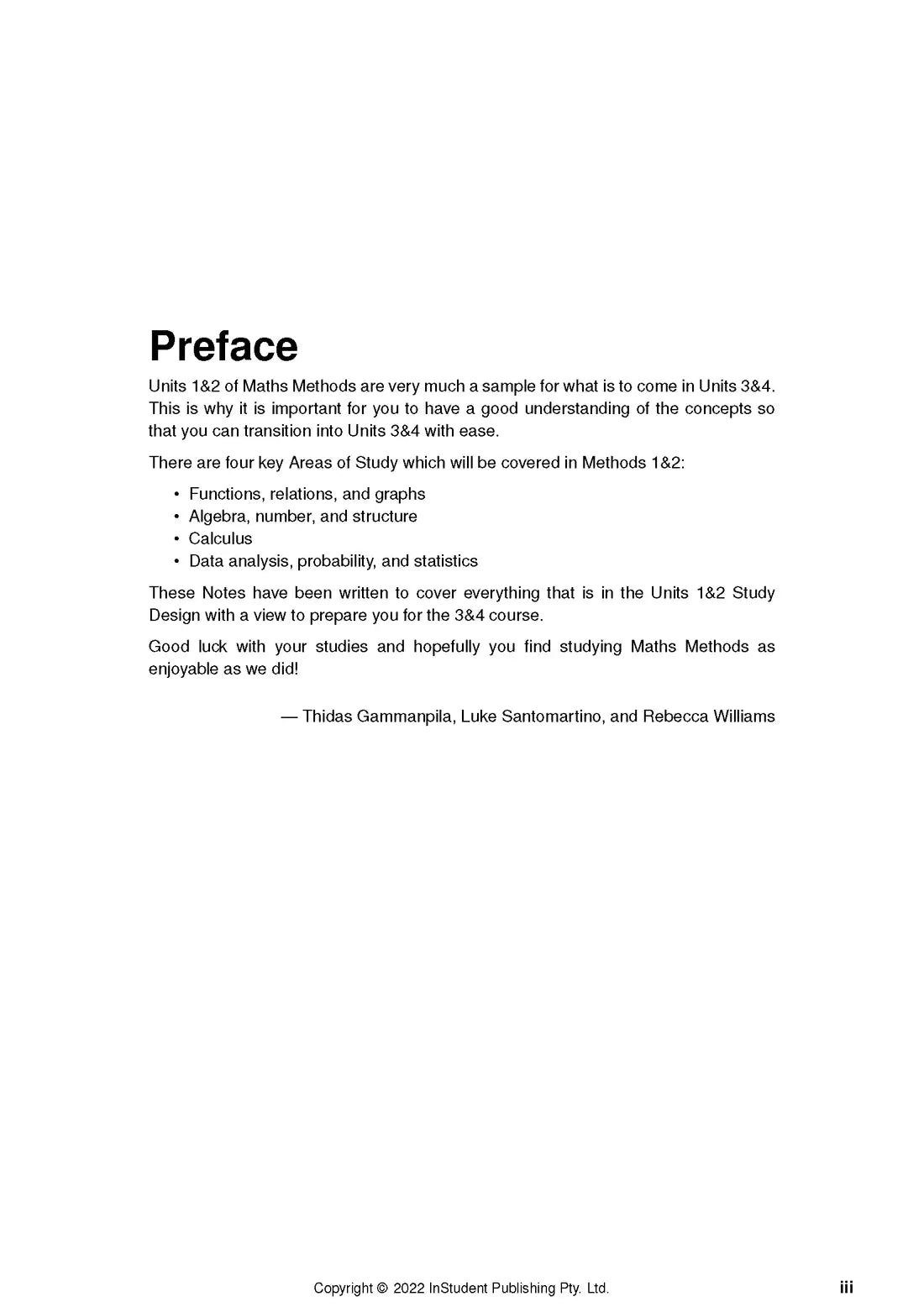 Atar Notes VCE Maths Methods Units 1&2 Notes