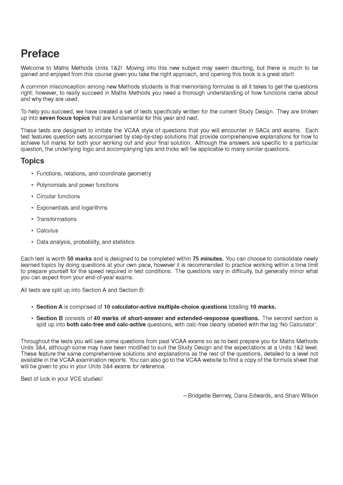 Atar Notes VCE Maths Methods Units 1&2 Topic Test