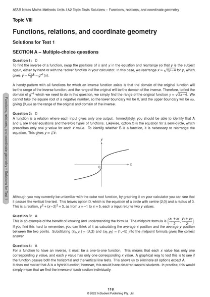 Atar Notes VCE Maths Methods Units 1&2 Topic Test