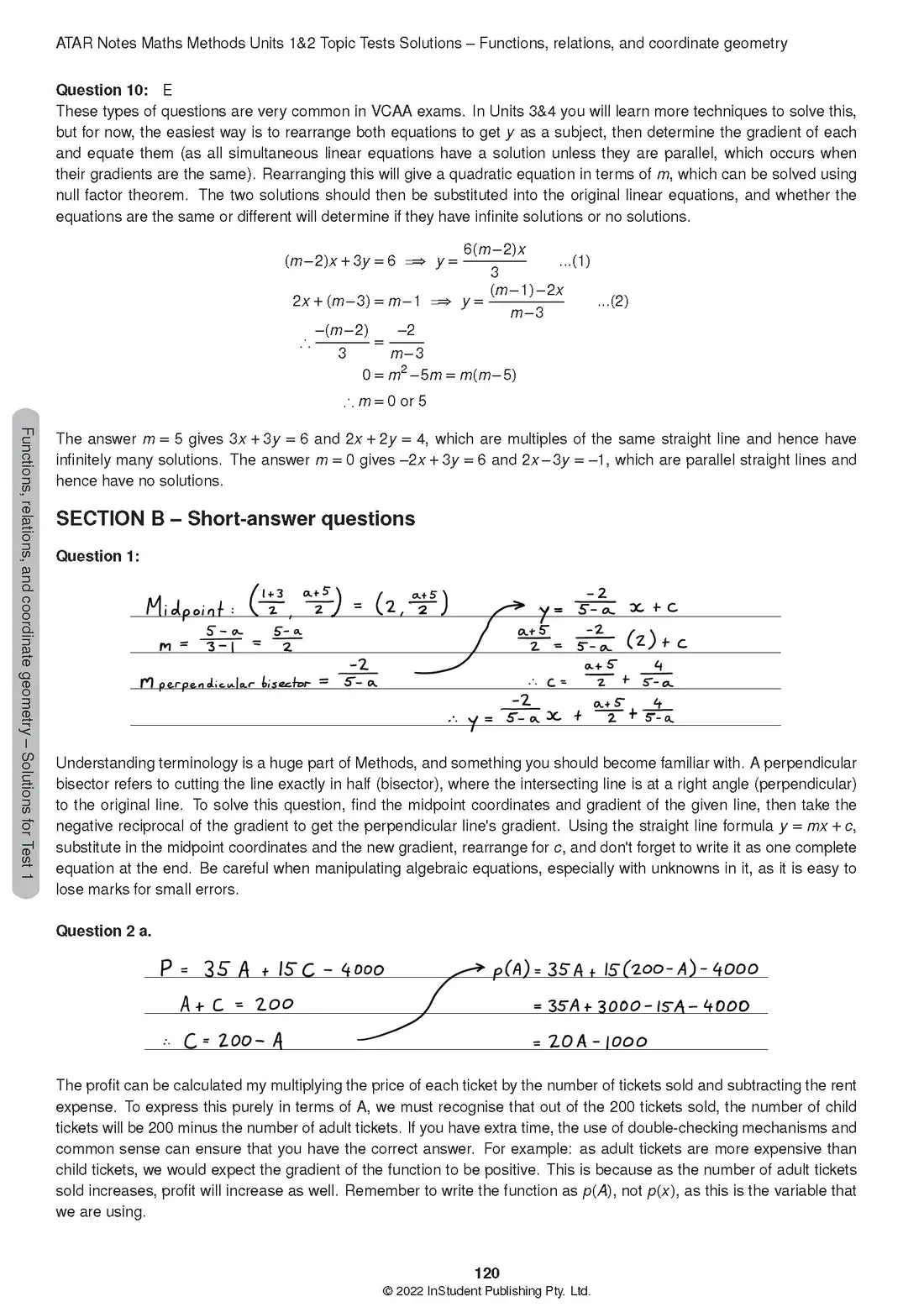 Atar Notes VCE Maths Methods Units 1&2 Topic Test