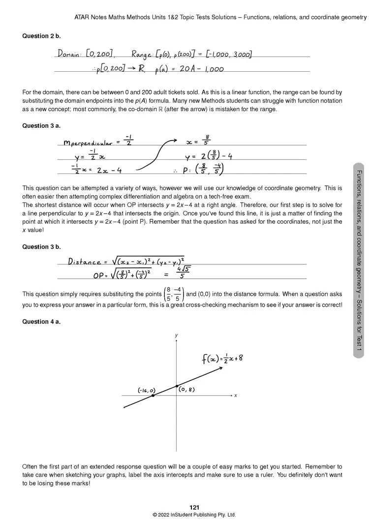 Atar Notes VCE Maths Methods Units 1&2 Topic Test