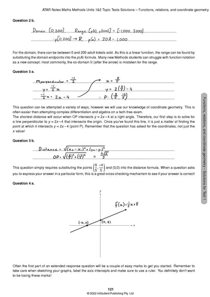 Atar Notes VCE Maths Methods Units 1&2 Topic Test