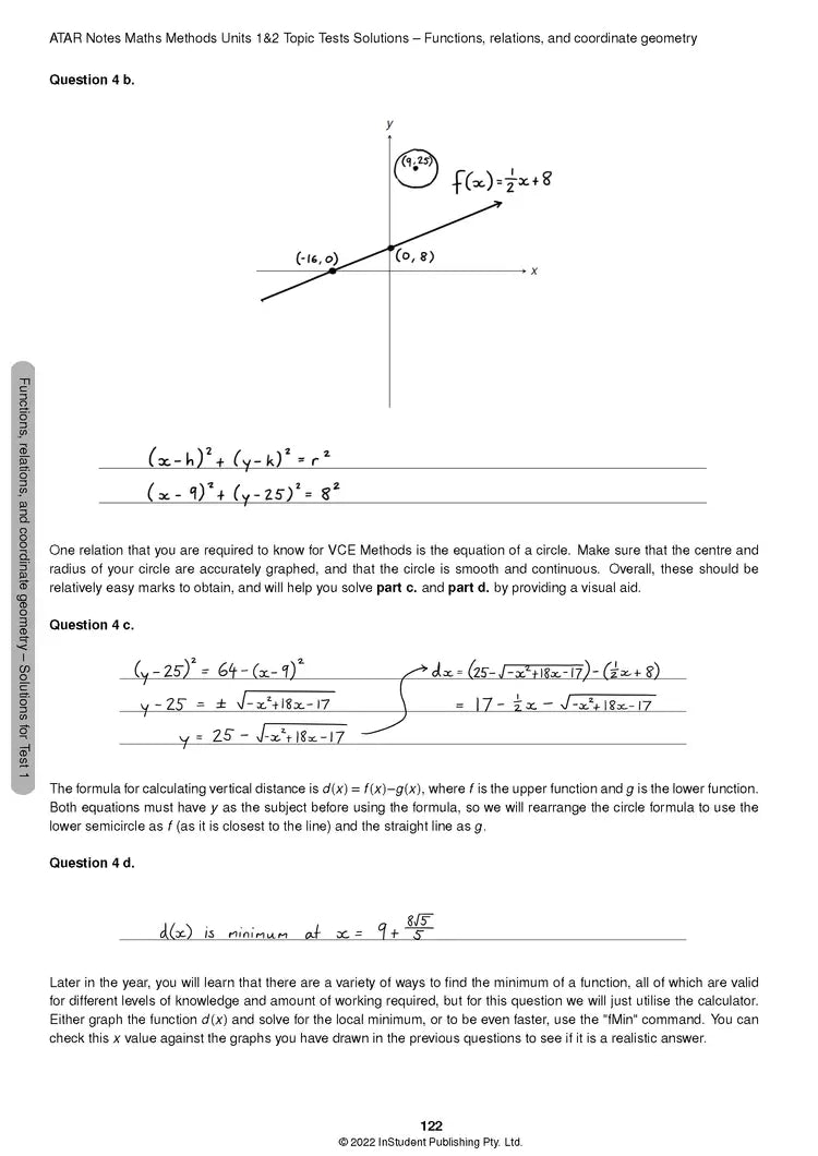 Atar Notes VCE Maths Methods Units 1&2 Topic Test