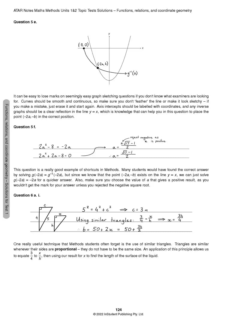 Atar Notes VCE Maths Methods Units 1&2 Topic Test