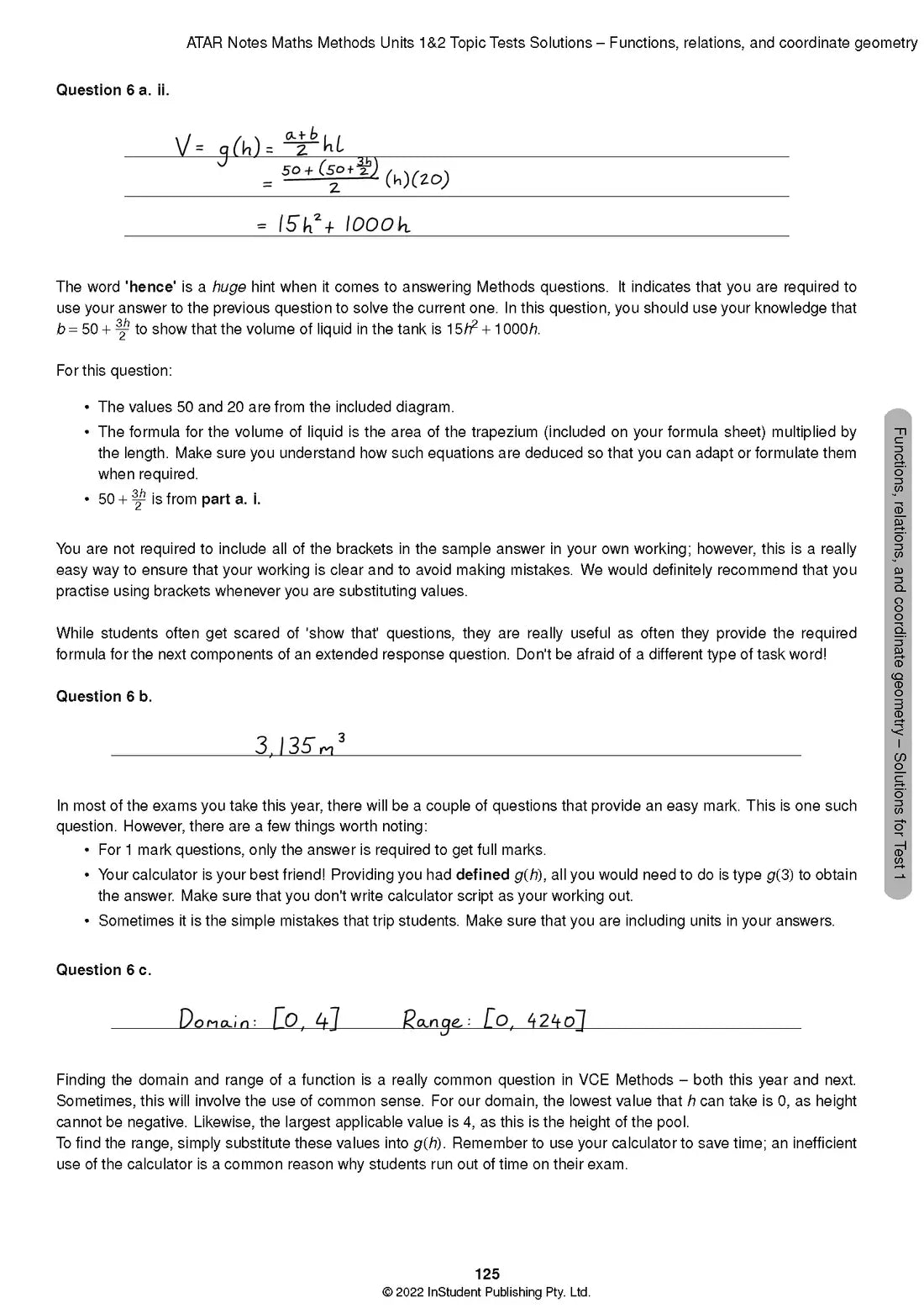 Atar Notes VCE Maths Methods Units 1&2 Topic Test