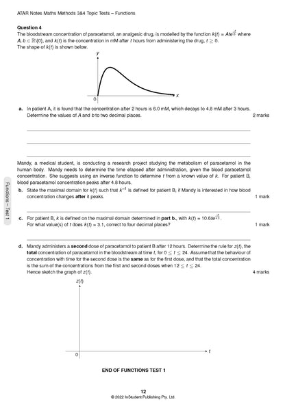 Atar Notes VCE Mathematical Methods Units 3&4 Topic Test
