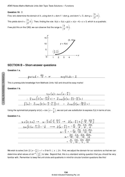 Atar Notes VCE Mathematical Methods Units 3&4 Topic Test