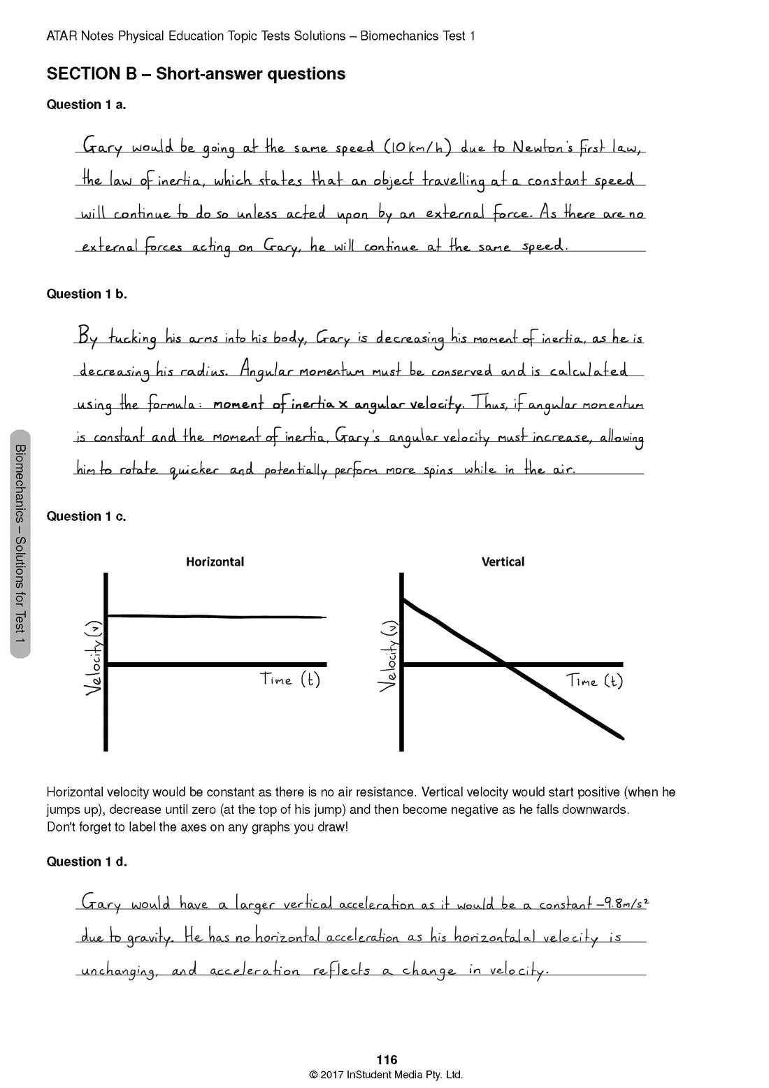 ATAR Notes Physical Education (PE) Units 3&4 Topic Test