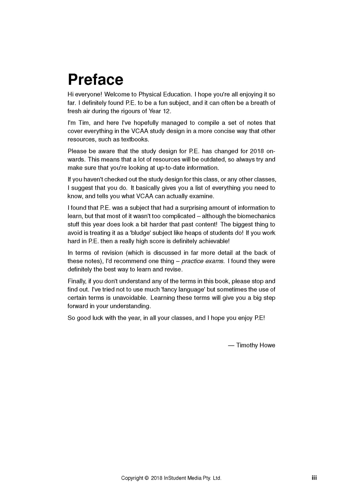 ATAR Notes Physical Education (PE) Units 3&4 Notes