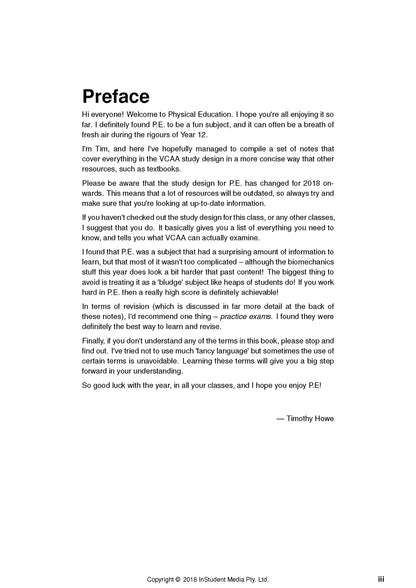 ATAR Notes Physical Education (PE) Units 3&4 Notes