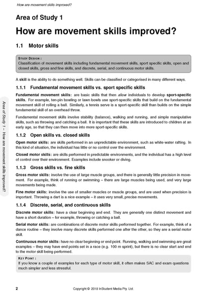 ATAR Notes Physical Education (PE) Units 3&4 Notes