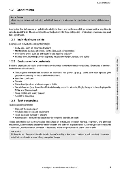 ATAR Notes Physical Education (PE) Units 3&4 Notes