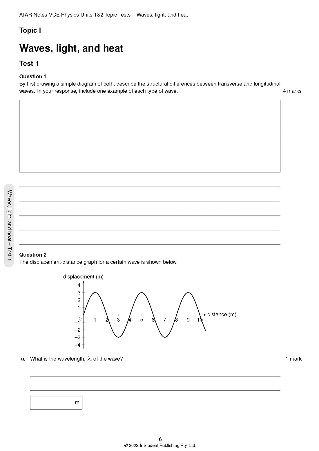ATAR Notes VCE Physics 1&2 Topic Tests