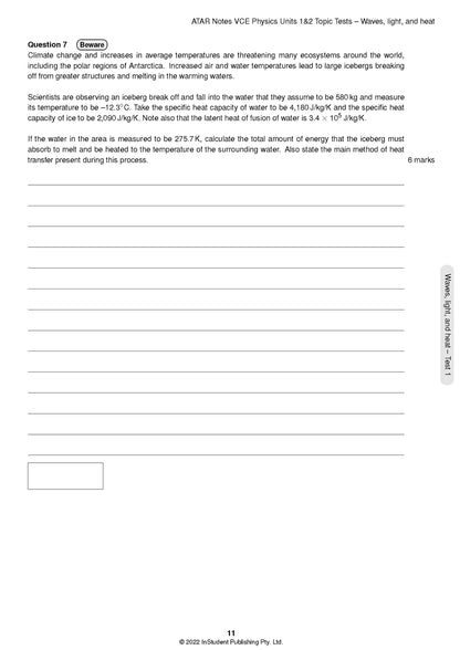 ATAR Notes VCE Physics 1&2 Topic Tests