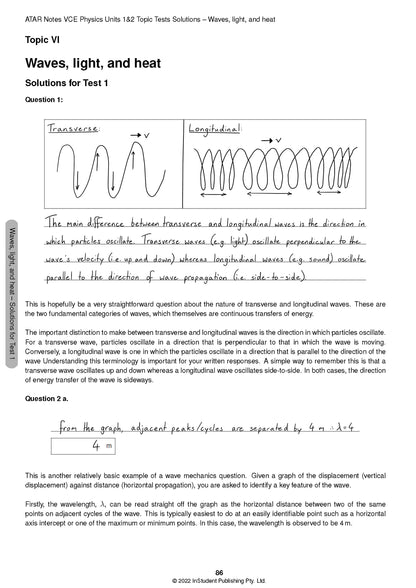 ATAR Notes VCE Physics 1&2 Topic Tests
