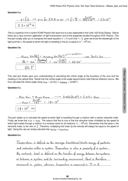 ATAR Notes VCE Physics 1&2 Topic Tests