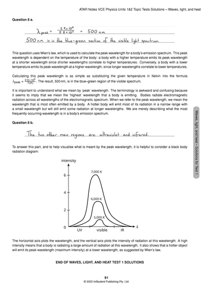 ATAR Notes VCE Physics 1&2 Topic Tests
