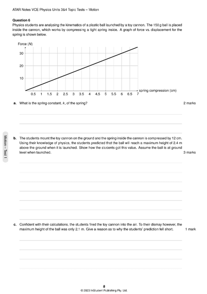 ATAR Notes VCE Physics 3&4 Topic Tests
