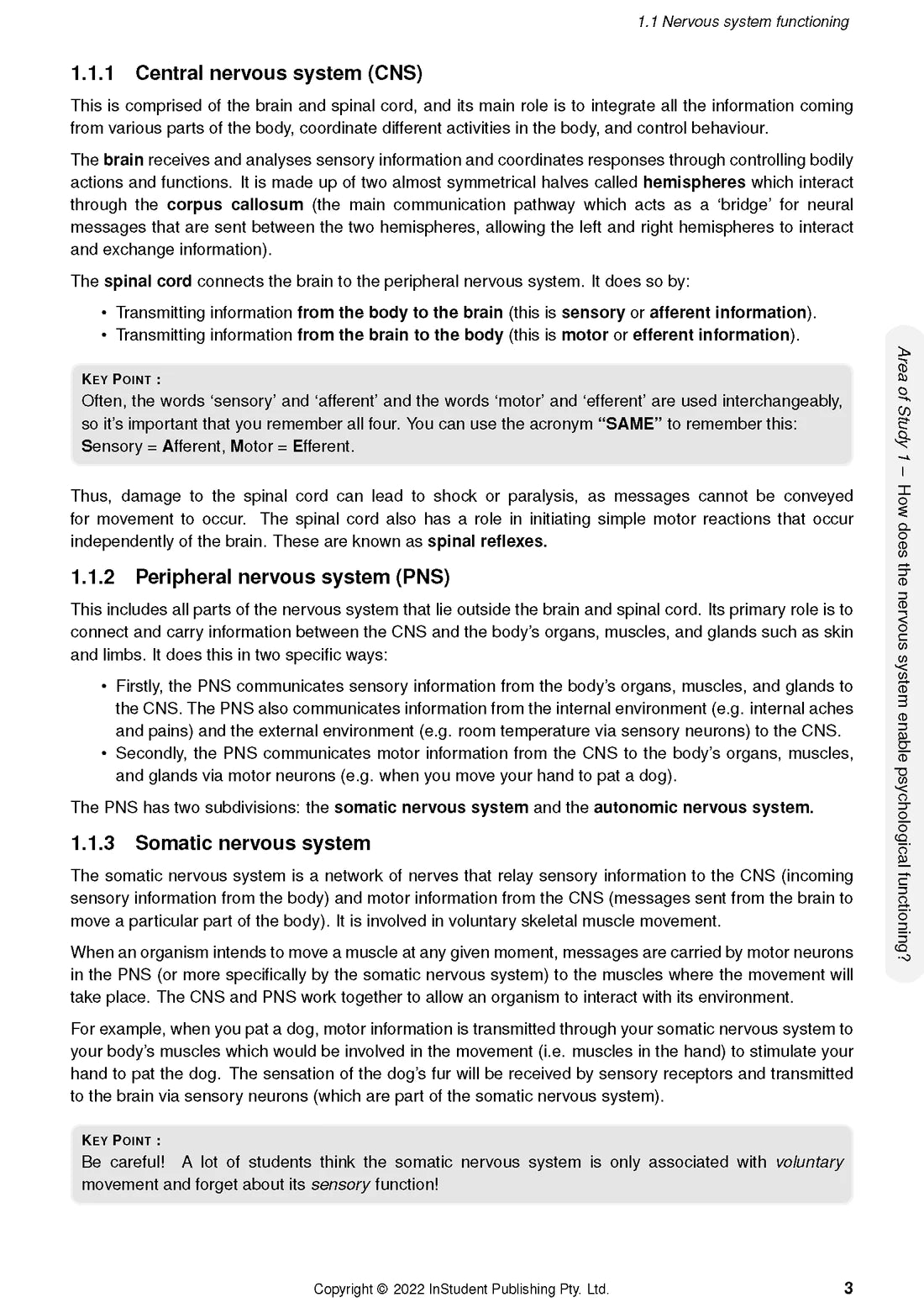 Psychology Units 3&4 Notes