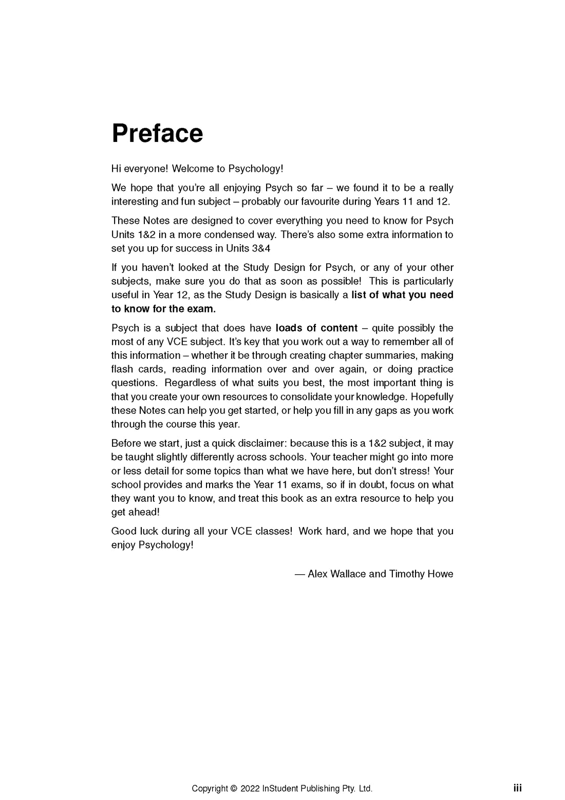 ATAR Notes VCE Psychology 1&2 Notes