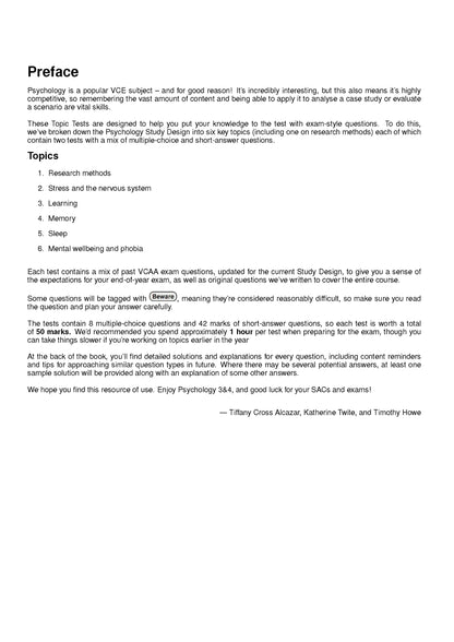 Atar Notes VCE Psychology Units 3&4 Topic Test