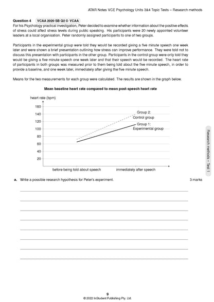 Atar Notes VCE Psychology Units 3&4 Topic Test