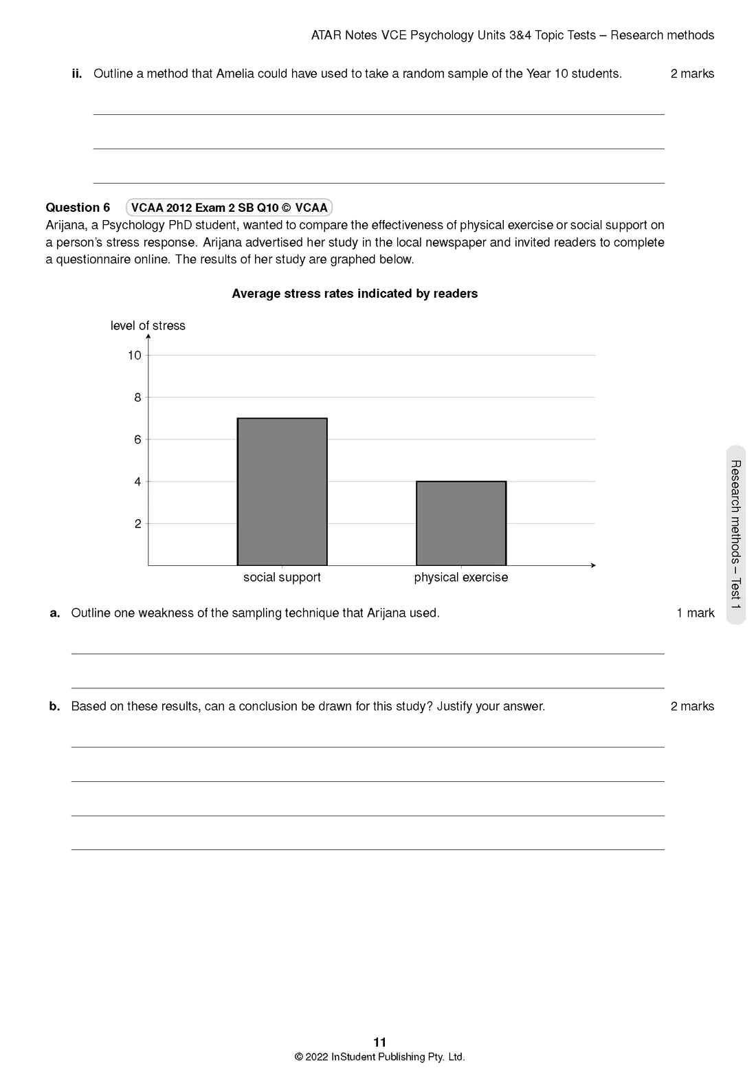 Atar Notes VCE Psychology Units 3&4 Topic Test