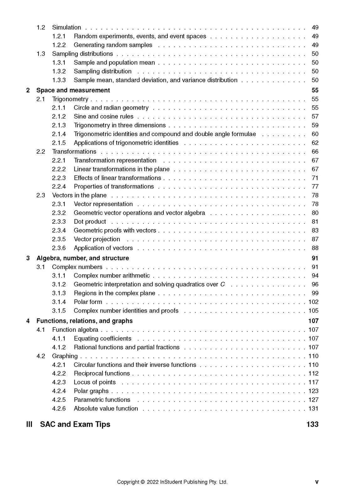 Atar Notes VCE Specialist Mathematics Units 1&2 Notes