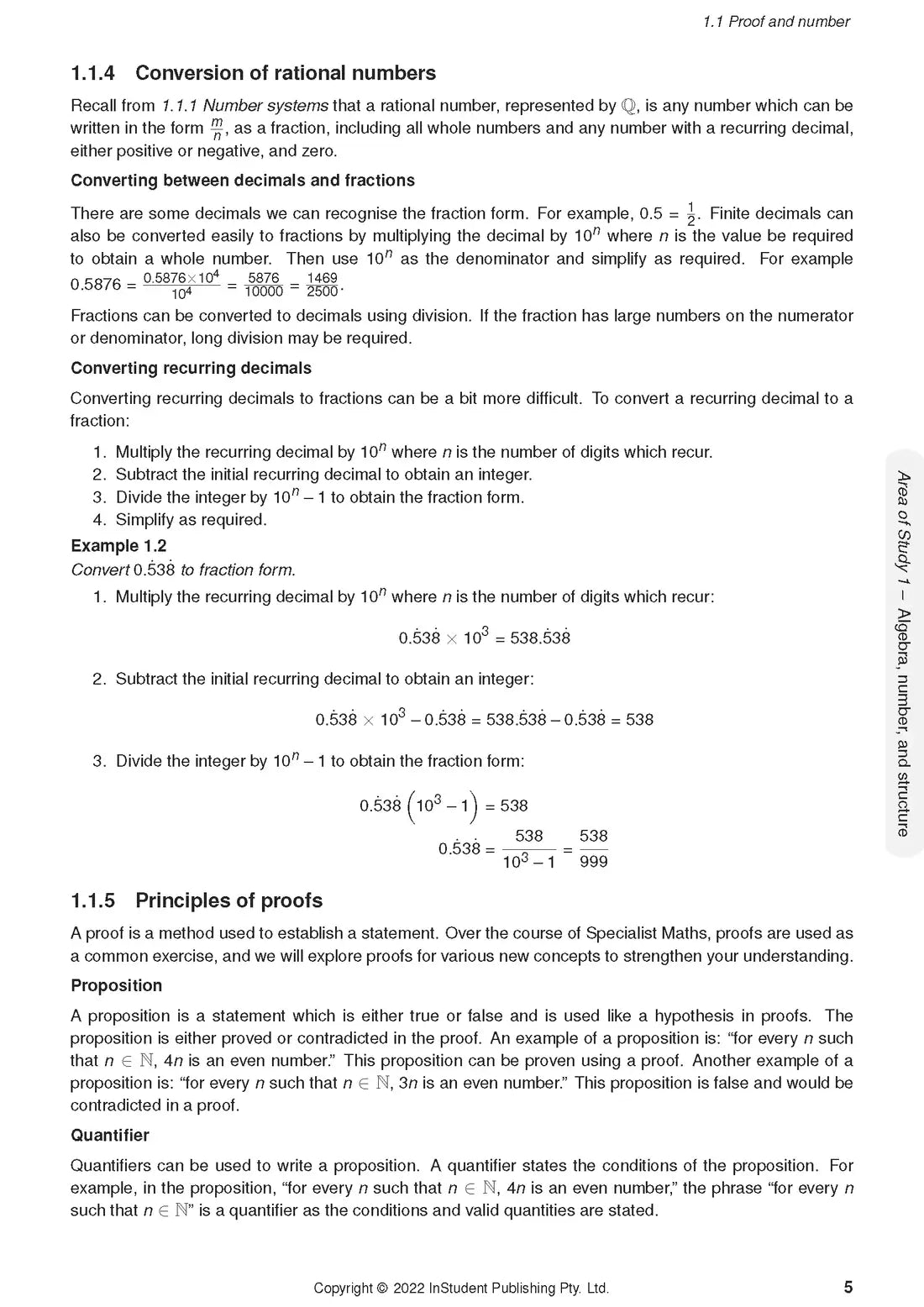 Atar Notes VCE Specialist Mathematics Units 1&2 Notes