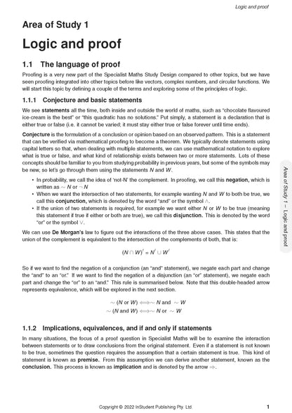 Atar Notes VCE Specialist Mathematics Units 3&4 Notes