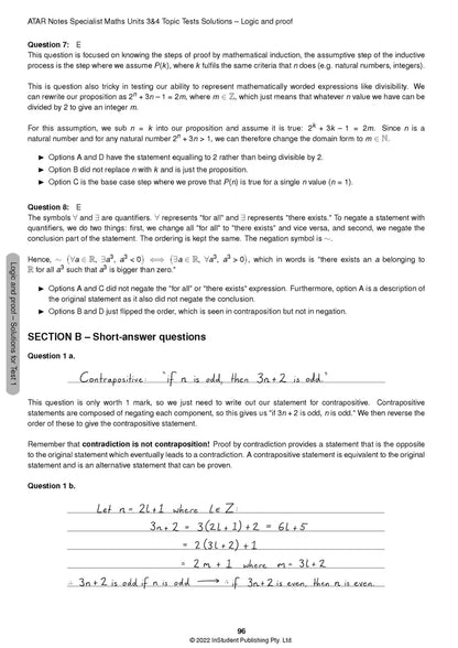 Atar Notes VCE Specialist Maths Units 3&4 Topic Test