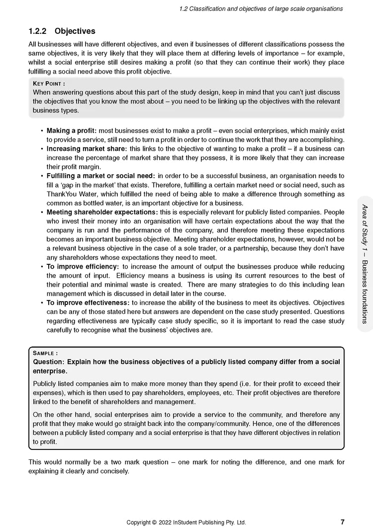 Atar Notes Business Management Units 3&4 Notes