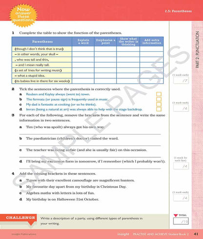 Practice & Achieve Students Book 2 - ( Grammar, Punctuation, Spelling, Vocabulary )