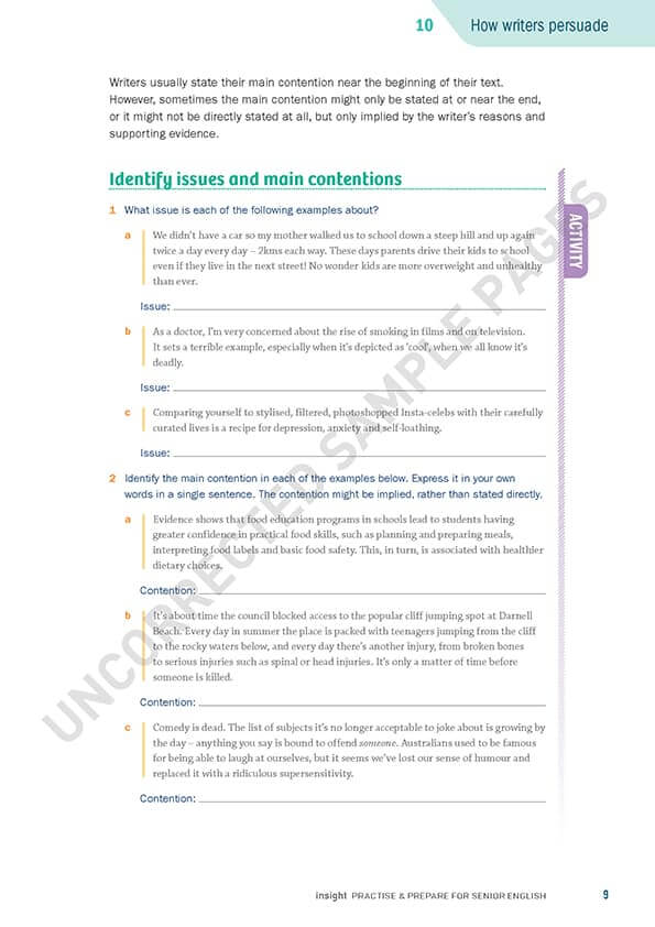 Practice & Prepare for Senior English