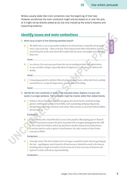 Practice & Prepare for Senior English