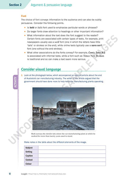Practice & Prepare for Senior English