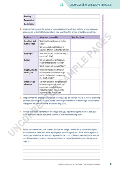 Practice & Prepare for Senior English
