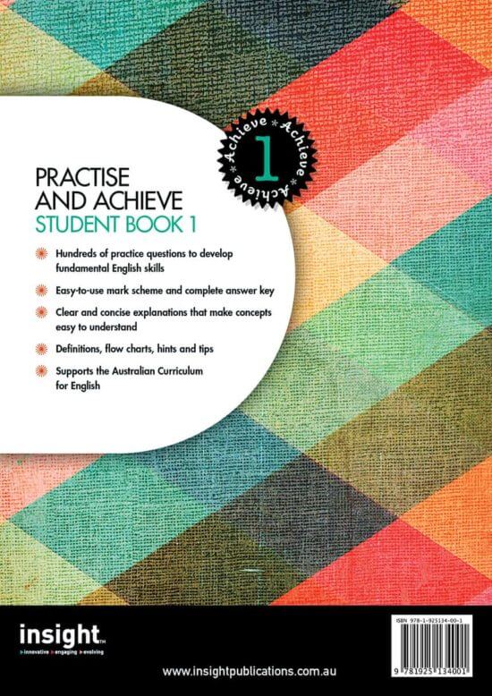 Practice & Achieve Students Book 1 - ( Grammar, Punctuation, Spelling, Vocabulary )