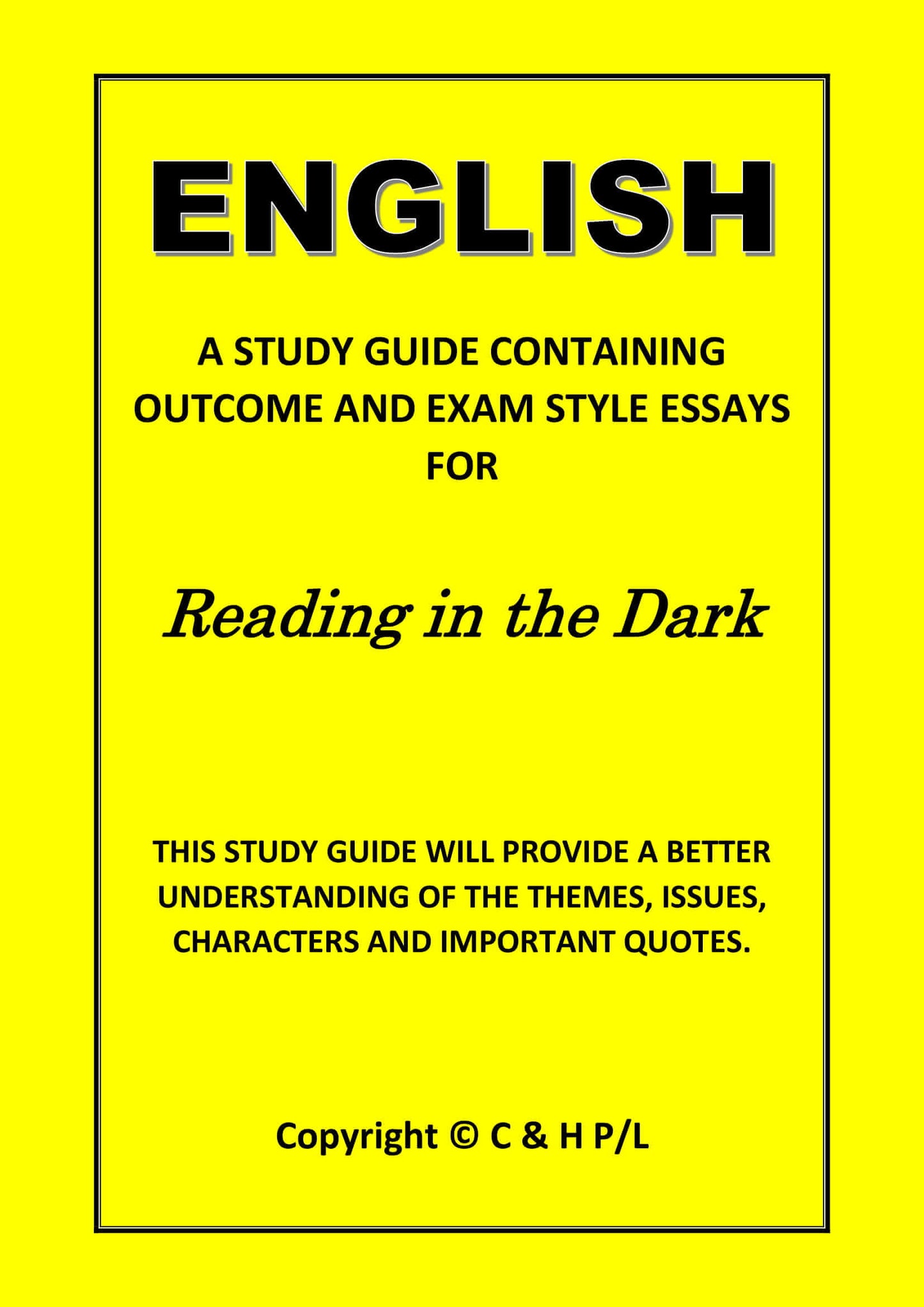 READING IN THE DARK (SSRC)