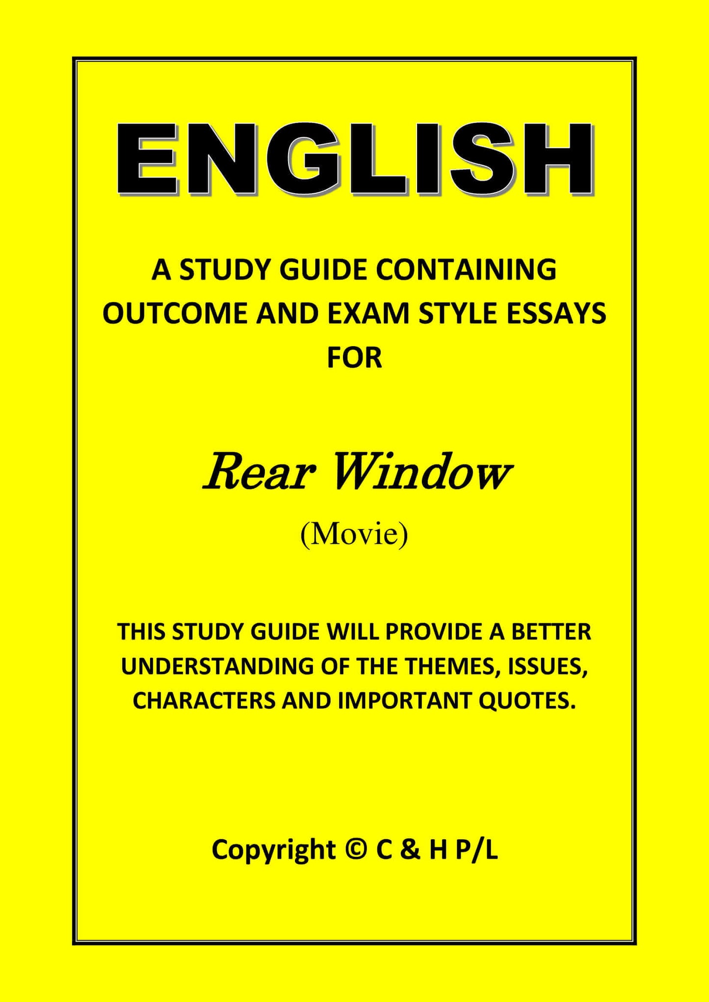 REAR WINDOW (MOVIE) (SSRC)