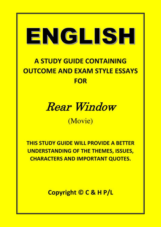 REAR WINDOW (MOVIE) (SSRC)