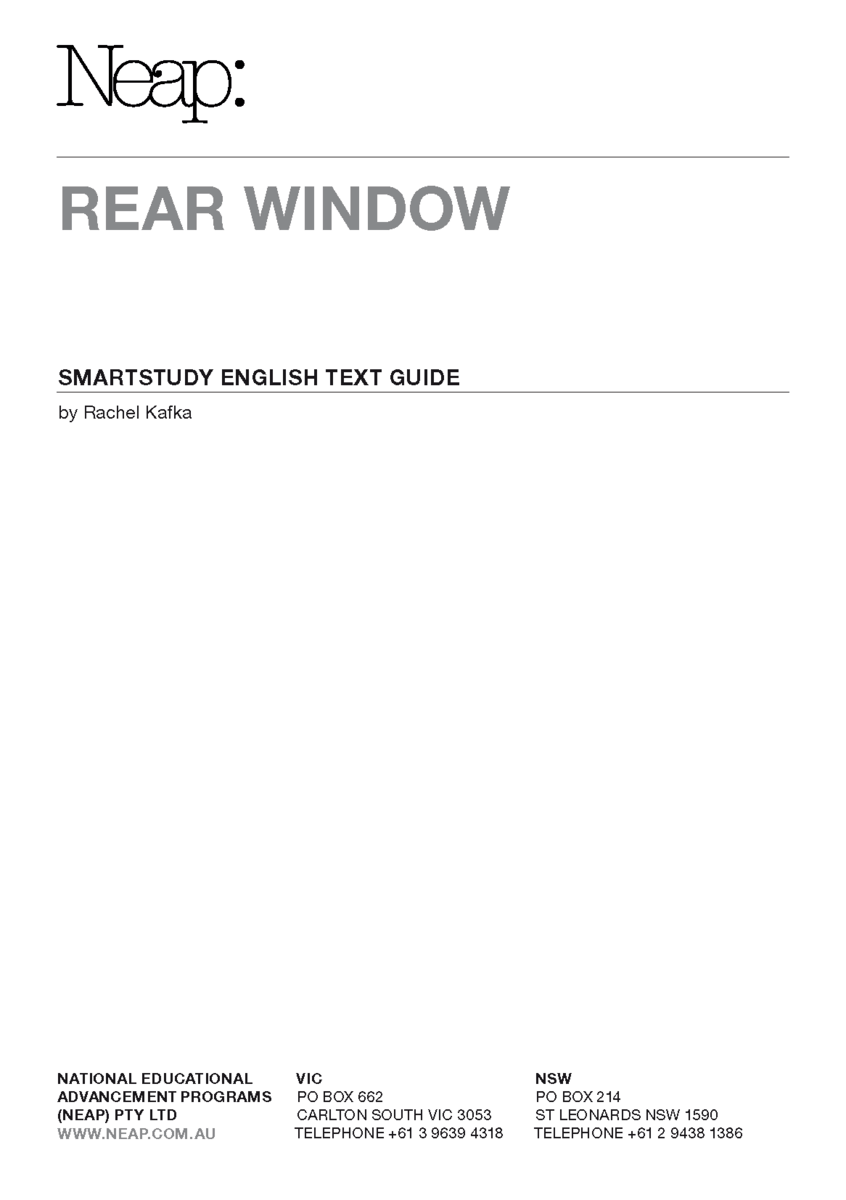 Rear Window (NEAP)