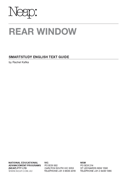 Rear Window (NEAP)