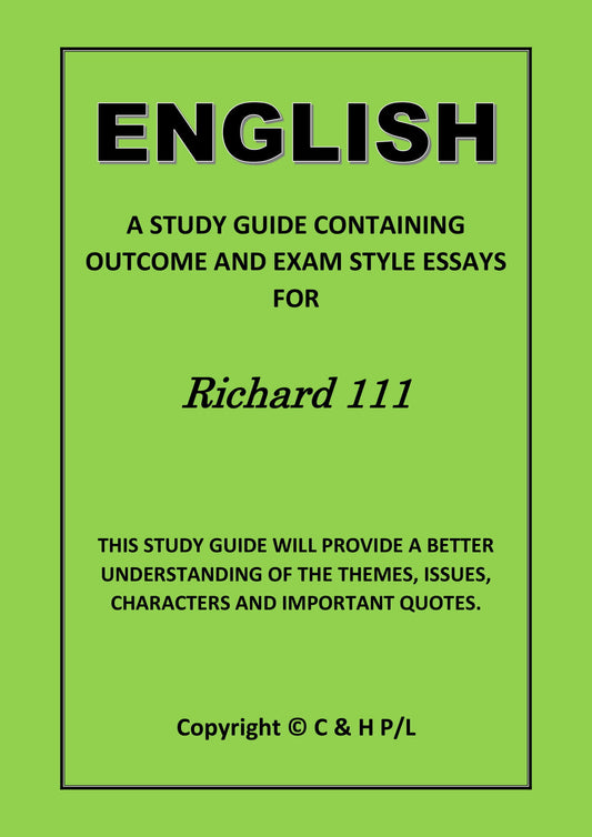 RICHARD III (SSRC)