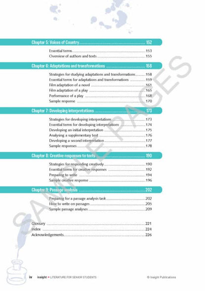 literature for Senior Students 6th ed