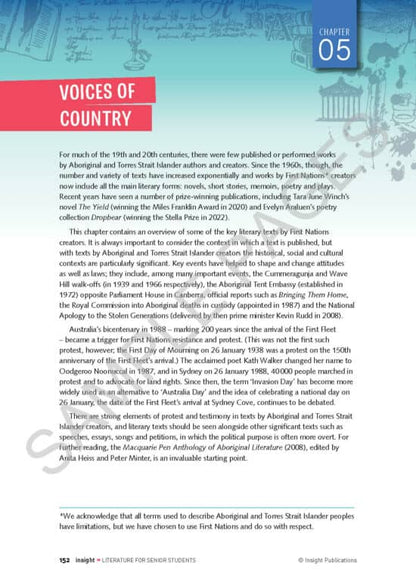 literature for Senior Students 6th ed