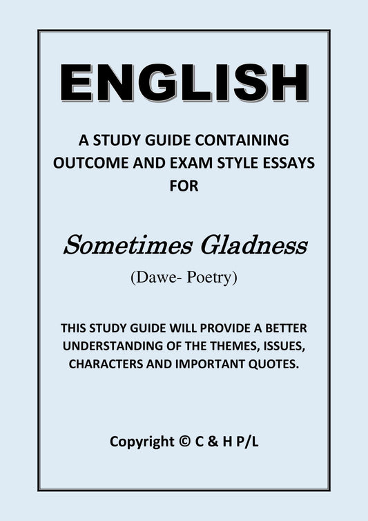 SOMETIMES GLADNESS (SSRC)