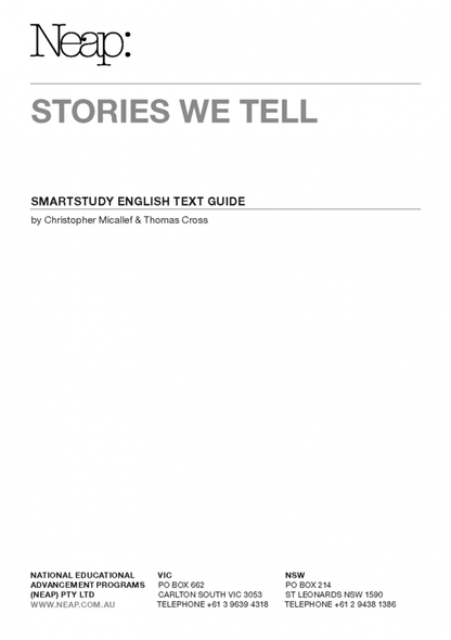 Stories We Tell (NEAP)