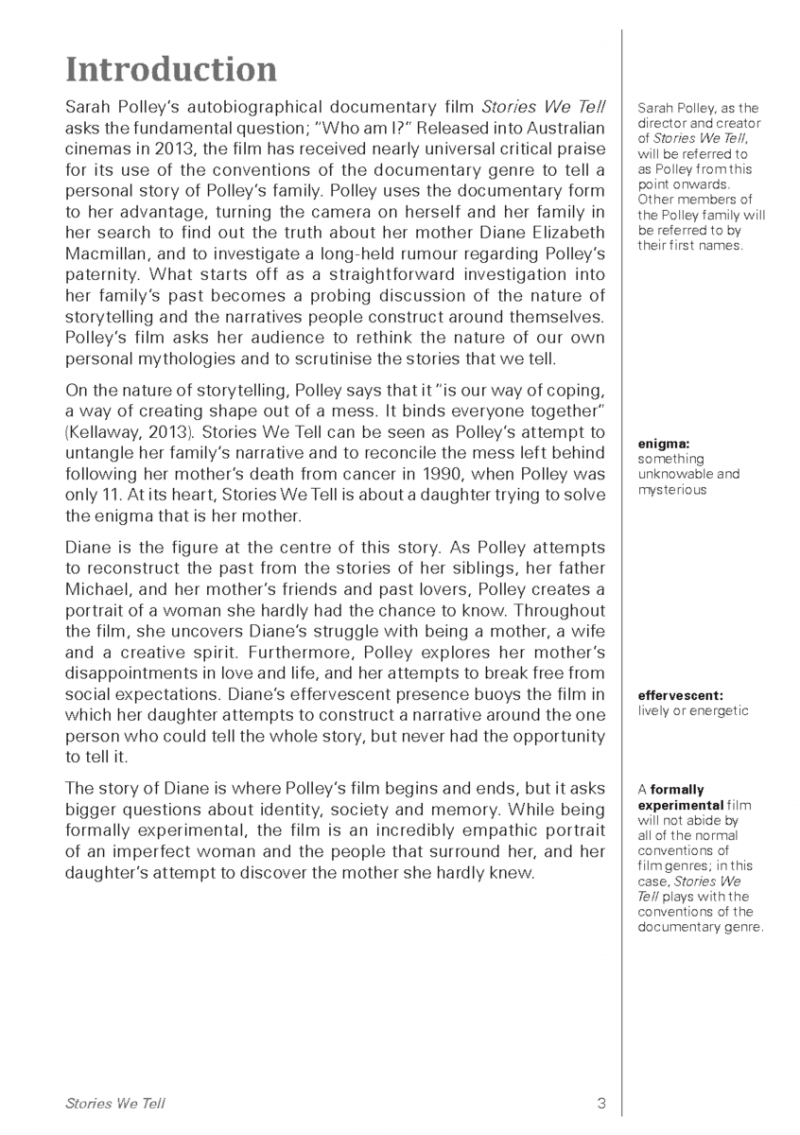 Stories We Tell (NEAP)