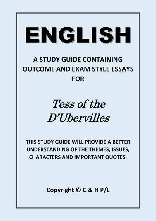 TESS OF THE DUBERVILLES (SSRC)
